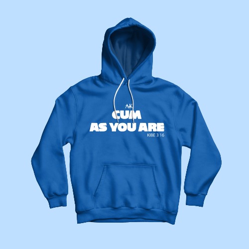 Cum As You Are hoodie Blue
